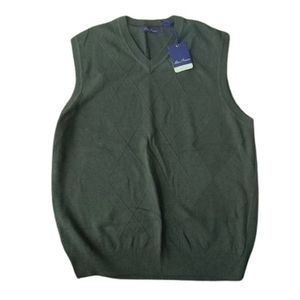 NEW Alan Flusser Green Sweater Vest Size Men's XL